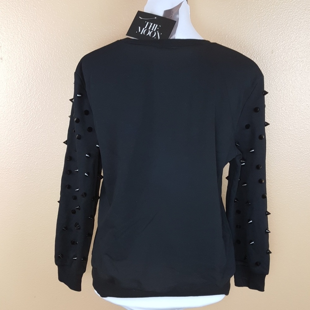 🌟LAST ONE Black Spikey Sweater by Moon Collection - Picture 7 of 7